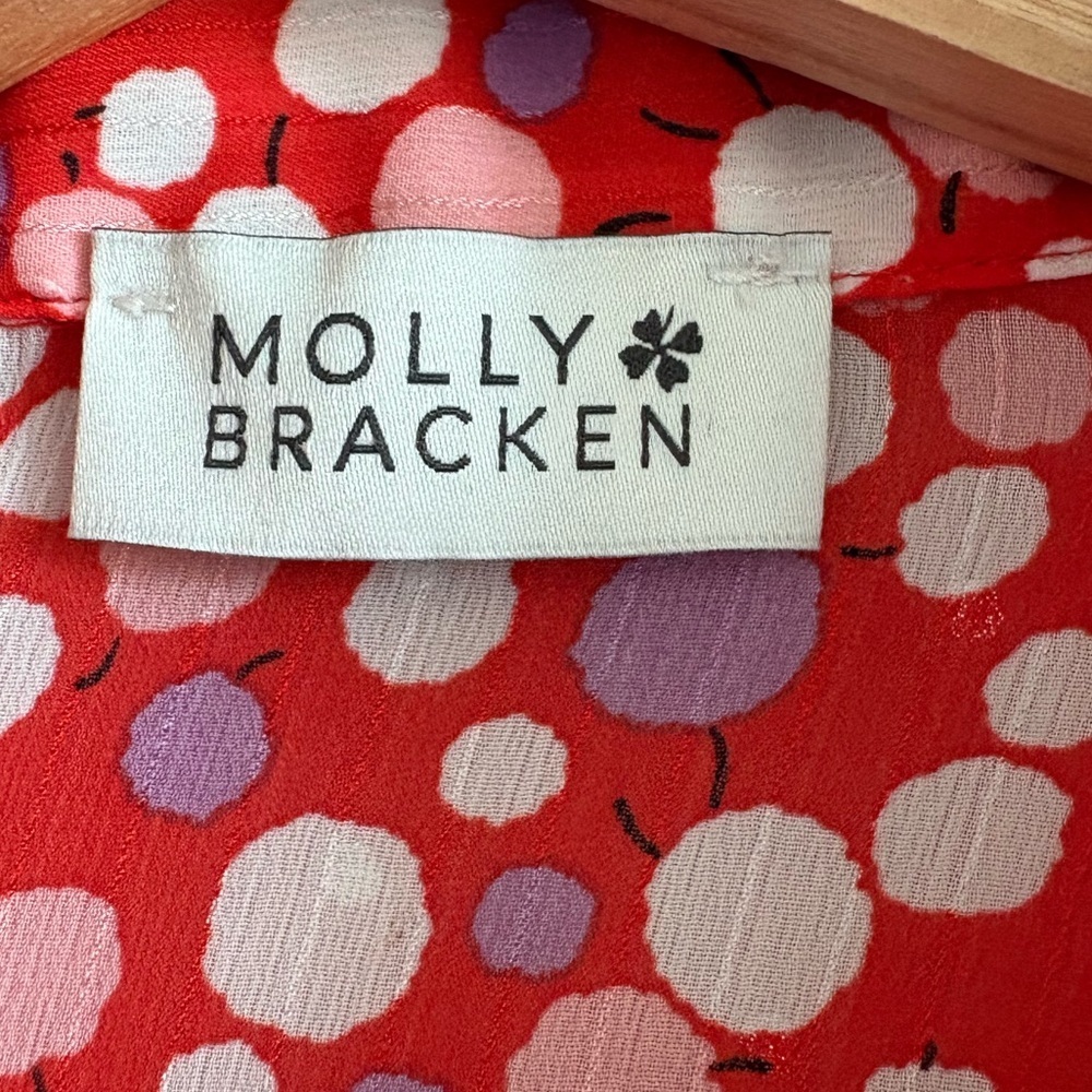 Molly Bracken Balloon Sleeves Shirt | Size Large - Picture 7 of 10